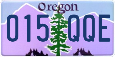 OR license plate 015QQE