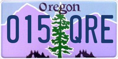 OR license plate 015QRE