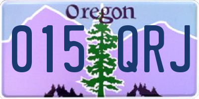 OR license plate 015QRJ