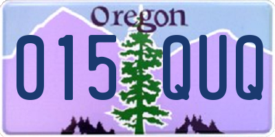 OR license plate 015QUQ