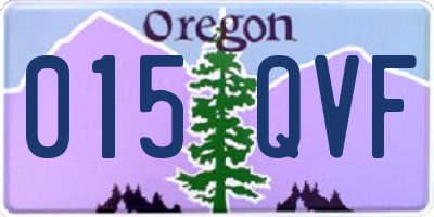 OR license plate 015QVF