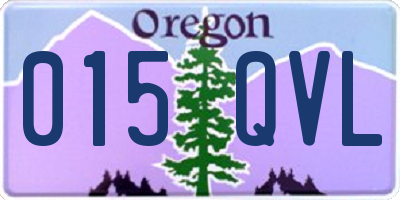 OR license plate 015QVL