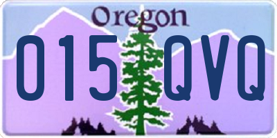 OR license plate 015QVQ