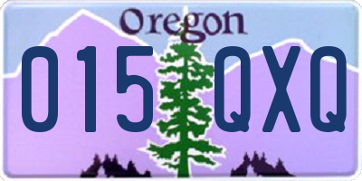 OR license plate 015QXQ