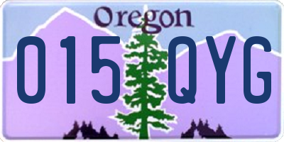 OR license plate 015QYG