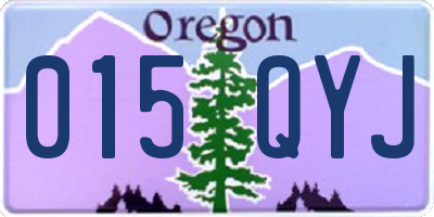 OR license plate 015QYJ