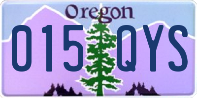 OR license plate 015QYS