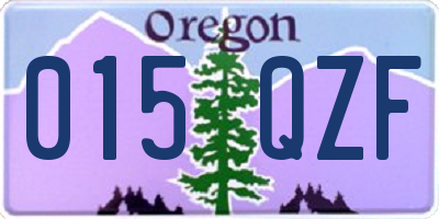 OR license plate 015QZF