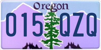 OR license plate 015QZQ