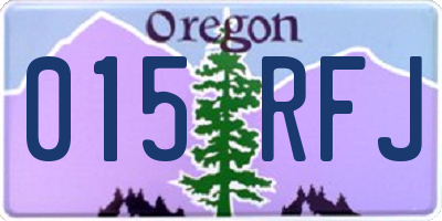 OR license plate 015RFJ