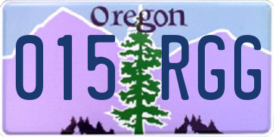 OR license plate 015RGG