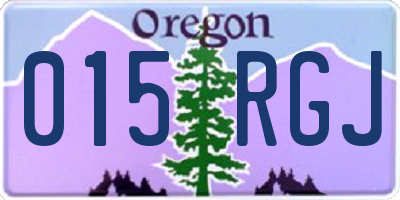 OR license plate 015RGJ
