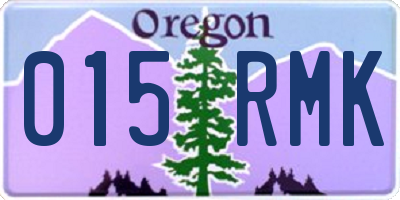 OR license plate 015RMK