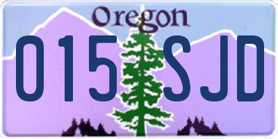 OR license plate 015SJD