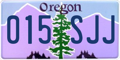 OR license plate 015SJJ