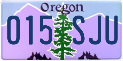 OR license plate 015SJU