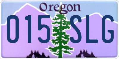 OR license plate 015SLG