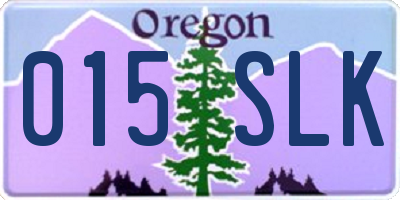 OR license plate 015SLK
