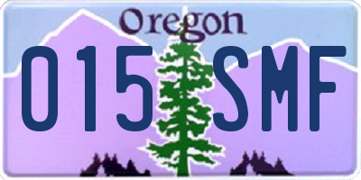 OR license plate 015SMF