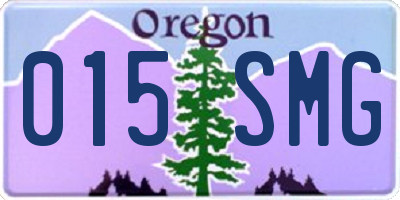 OR license plate 015SMG