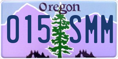 OR license plate 015SMM