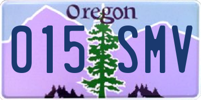 OR license plate 015SMV