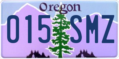 OR license plate 015SMZ