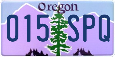 OR license plate 015SPQ