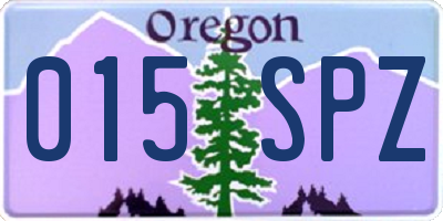 OR license plate 015SPZ