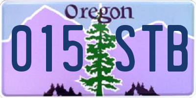 OR license plate 015STB