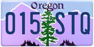 OR license plate 015STQ