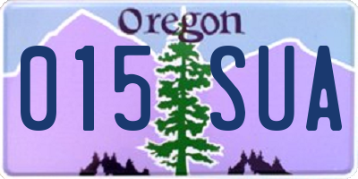 OR license plate 015SUA
