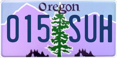 OR license plate 015SUH