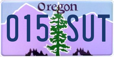 OR license plate 015SUT