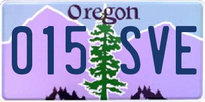 OR license plate 015SVE