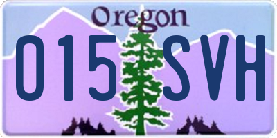 OR license plate 015SVH