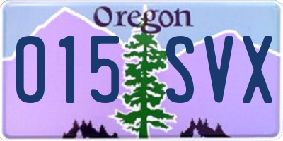 OR license plate 015SVX