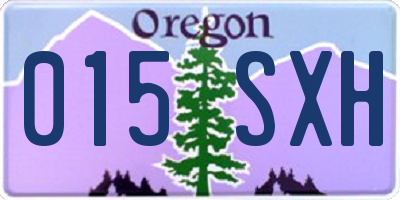 OR license plate 015SXH