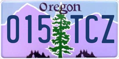 OR license plate 015TCZ