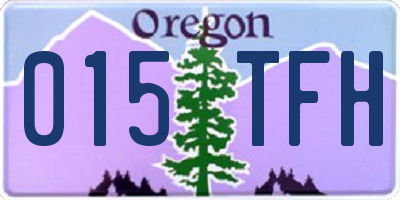 OR license plate 015TFH