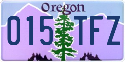 OR license plate 015TFZ