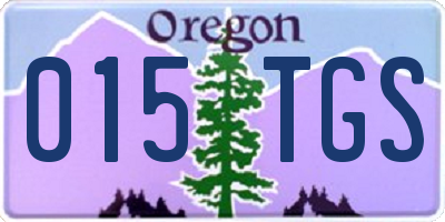 OR license plate 015TGS