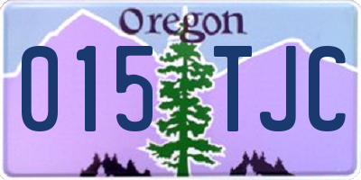 OR license plate 015TJC