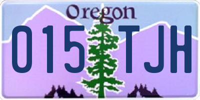 OR license plate 015TJH