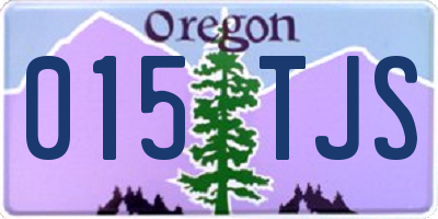 OR license plate 015TJS
