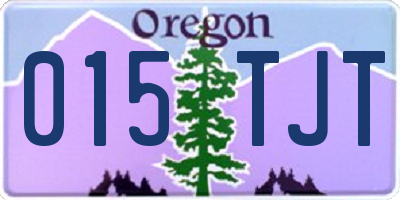 OR license plate 015TJT
