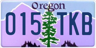 OR license plate 015TKB