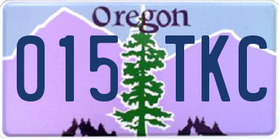 OR license plate 015TKC