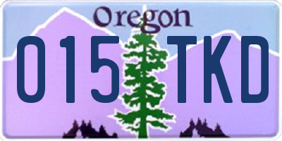 OR license plate 015TKD