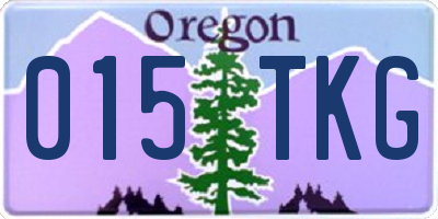 OR license plate 015TKG